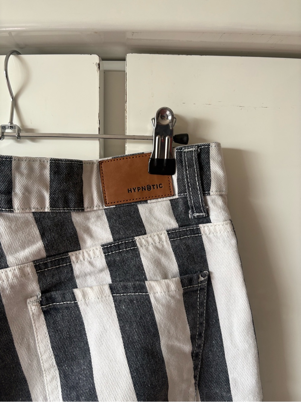 Striped Black and White Jeans - Picture 5 of 5
